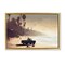 Stupell Industries Dreamy Beach Tropical View Floater Framed Canvas Wall Art Design by Noah Bay